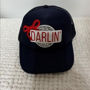 DARLIN' NAVY TRUCKER HAT